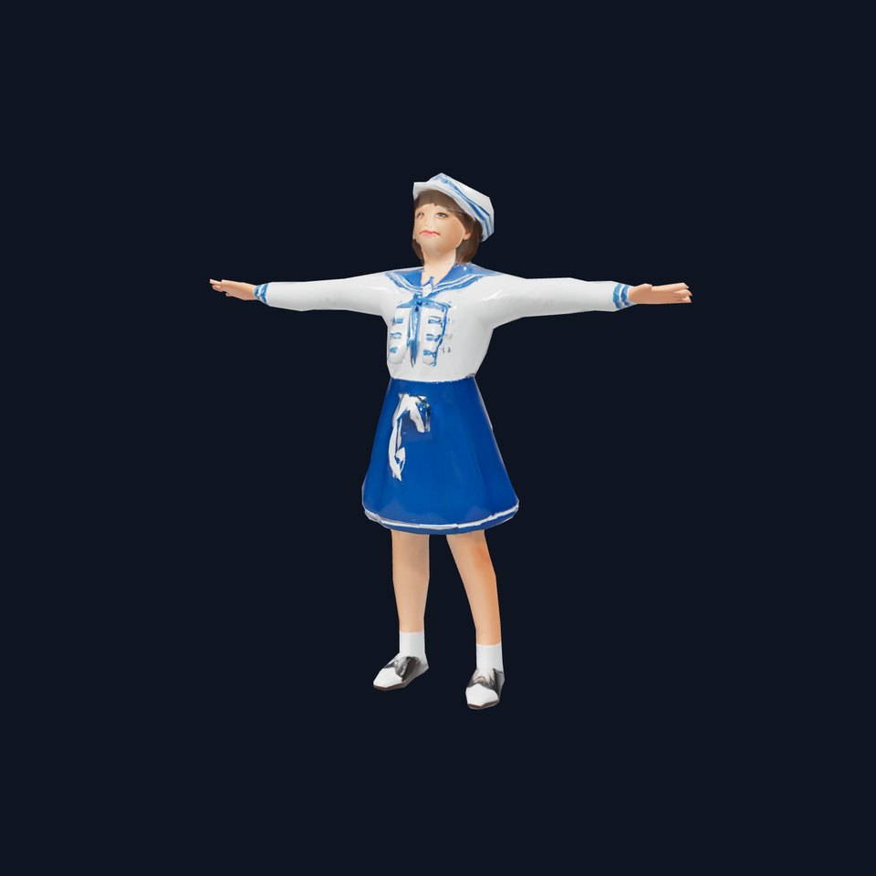 Sailor Outfit Girl Model Pack